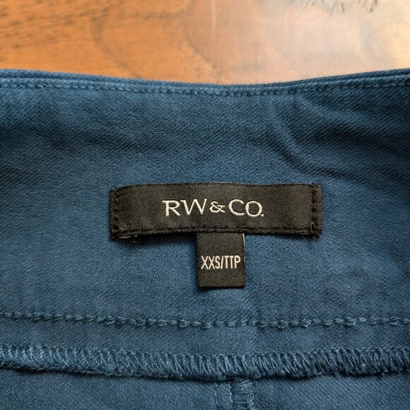 RW&CO city skirt teal size XXS - Picture 3 of 9